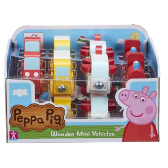 Świnka Peppa - Drewniany Mini Pojazd Samochód 07215 C