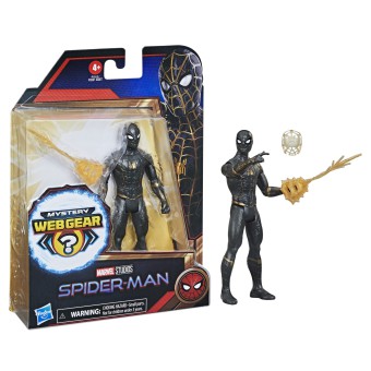 Hasbro Marvel Spider-Man - Mystery Web Gear Figurka 15 cm Spider-Man z bronią F1913