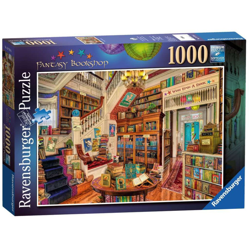 Ravensburger - Puzzle Fantastyczna księgarnia 1000 el.  197996