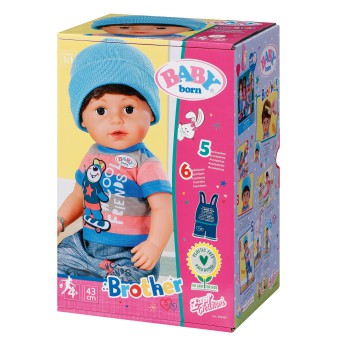 BABY born - Lalka interaktywna Soft Touch Braciszek 43 cm 830369
