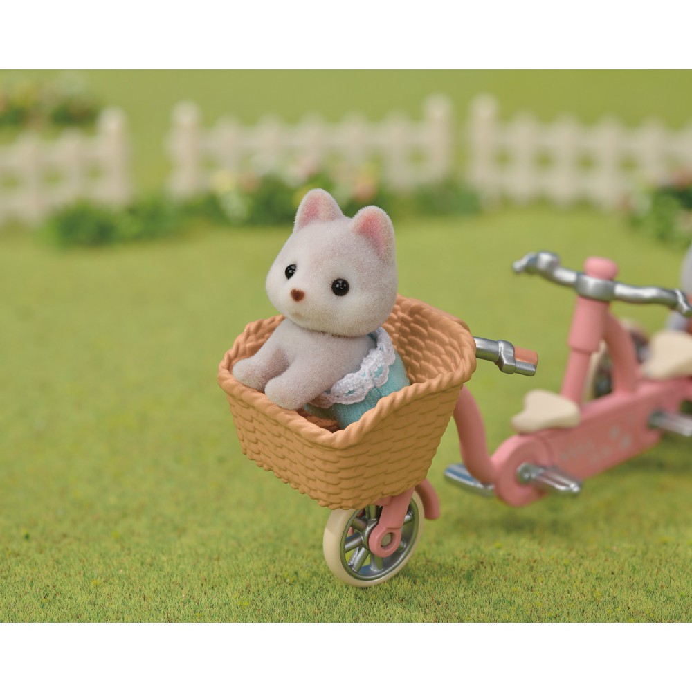 Sylvanian Families - Pieski Husky na rowerze zestaw z figurkami 5637