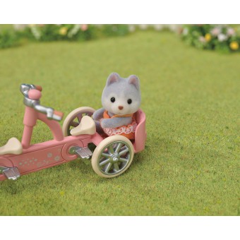 Sylvanian Families - Pieski Husky na rowerze zestaw z figurkami 5637