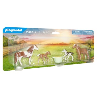 Playmobil - Dwa konie islandzkie ze źrebakiem 71000