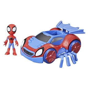 Hasbro Marvel Spidey Amazing Friends - Figurka 10 cm Spidey i Pojazd Web-Crawler 2w1 F1944