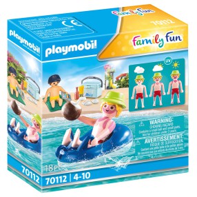 Playmobil - Chłopiec z oponą do pływania 70112