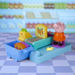 Hasbro Świnka Peppa - Zestaw Zakupy w supermarkecie + 2 figurki F4410