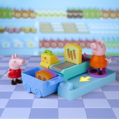 Hasbro Świnka Peppa - Zestaw Zakupy w supermarkecie + 2 figurki F4410