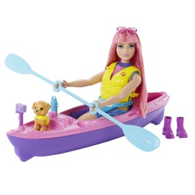 Barbie - Lalka Daisy na kempingu + Kajak HDF75