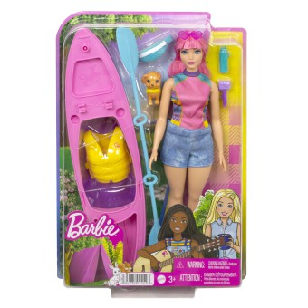 Barbie - Lalka Daisy na kempingu + Kajak HDF75