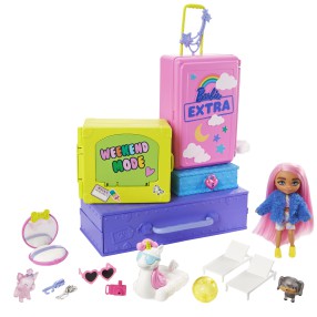Barbie Extra - Zestaw Mała Lalka i Zwierzątka + Akcesoria HDY91