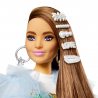 Barbie Extra - Moda Lalka i Zwierzątko + Akcesoria Nr 9 Tiulowa narzutka Jasnobrązowe włosy GYJ78