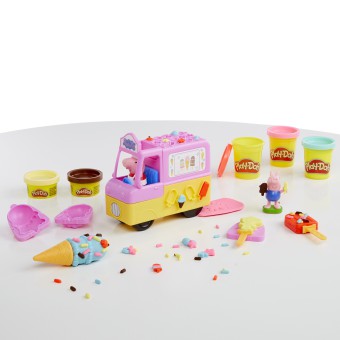 Play-Doh - Ciastolina Świnka Peppa Samochód z lodami F3597
