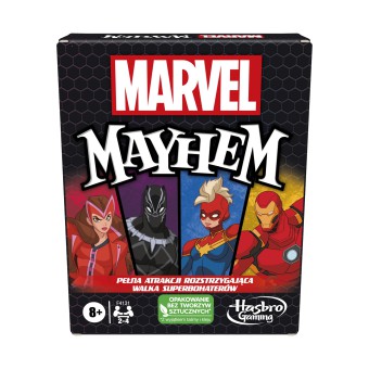 Hasbro - Gra karciana Marvel Mayhem Wersja PL F4131