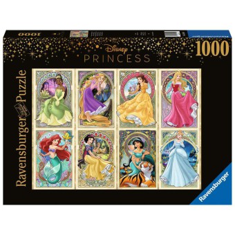 Ravensburger - Puzzle Disney Księżniczka Art Nouveau  1000 elem. 165049