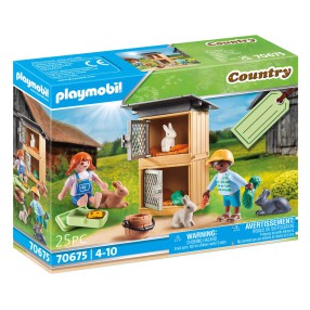 Playmobil - Zestaw upominkowy Karmienie królików 70675