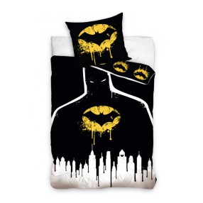 Batman - Komplet pościeli bawełnianej 140x200 cm + 70x90 cm BAT183009-PP