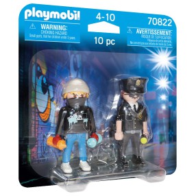 Playmobil - Duo Pack Policjant i grafficiarz 2-pak 70822