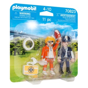 Playmobil - Duo Pack Lekarz pogotowia i policjantka 2-pak 70823