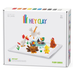 Hey Clay - Masa plastyczna Ptaki z farmy HCL18009