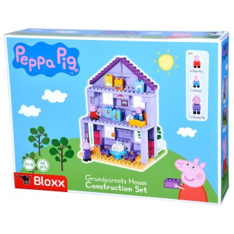 BIG Bloxx Świnka Peppa - Klocki Zestaw Dom dziadków Świnki Peppy + 3 Figurki 57153