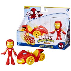 Hasbro Marvel Spidey Amazing Friends - Figurka 10 cm Iron Man z pojazdem F3992