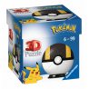 Ravensburger - Puzzle 3D Kula Pokemon Pokeball Czarny 54 elem. 112661