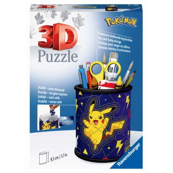 Ravensburger - Puzzle 3D Przybornik Pokemon Pikachu 54 elem. 112579