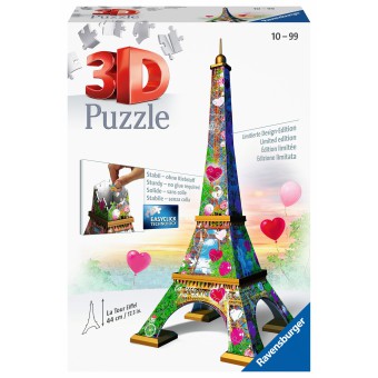 Ravensburger - Puzzle 3D Wieża Eiffla Love Edition 216 elem. 111831