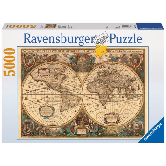 Ravensburger - Puzzle Dawna mapa świata 5000 elem. 174119