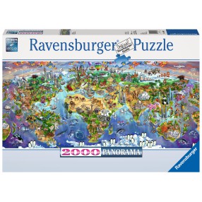 Ravensburger - Puzzle Panorama Cuda świata 2000 elem. 166985