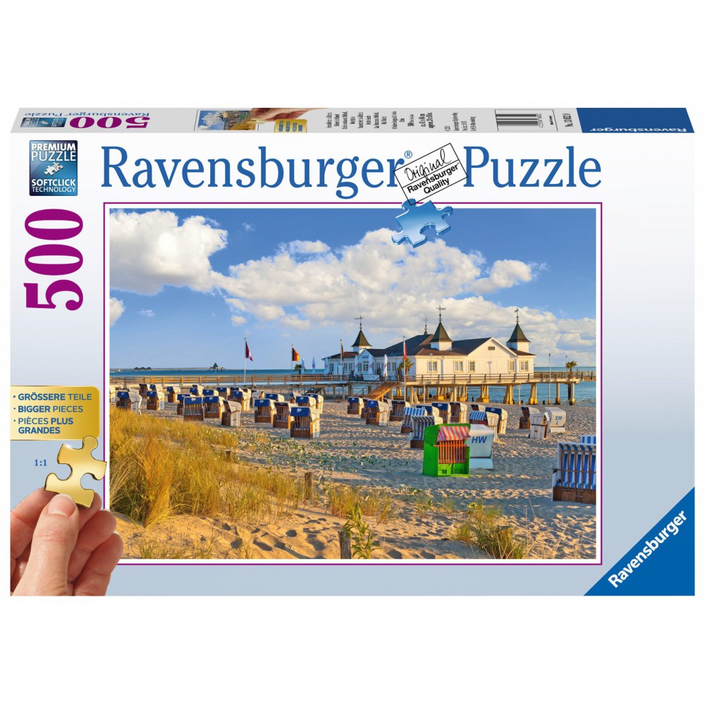 Ravensburger - Puzzle Leżaki w Ahlbeck 500 elem. 136520