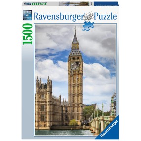 Ravensburger - Puzzle Zabawny kot na zegarze Big Ben 1500 elem. 160099
