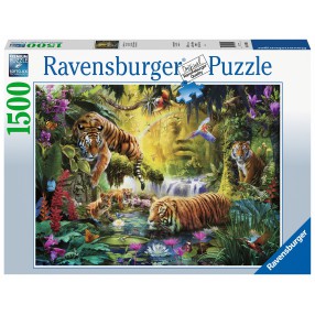 Ravensburger - Puzzle Spokojne tygrysy 1500 elem. 160051