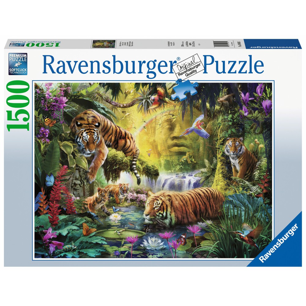 Ravensburger - Puzzle Spokojne tygrysy 1500 elem. 160051