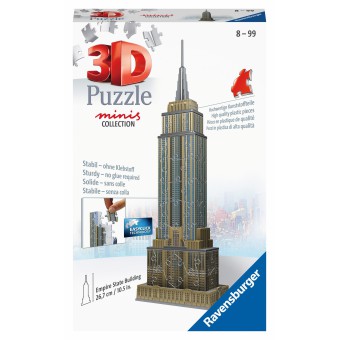 Ravensburger - Puzzle 3D Mini Budynki Empire State Bulding 54 elem. 112715
