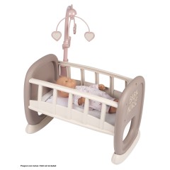 Smoby Baby Nurse - Kołyska z karuzelą dla lalki Łóżeczko 220372