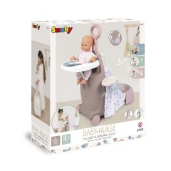 Smoby Baby Nurse - Wielofunkcyjna walizka z łóżeczkiem dla lalki 220374