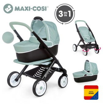 Smoby Maxi-Cosi Quinny - Wózek 3w1 Spacerówka, gondola, wózek głęboki dla lalek 253120