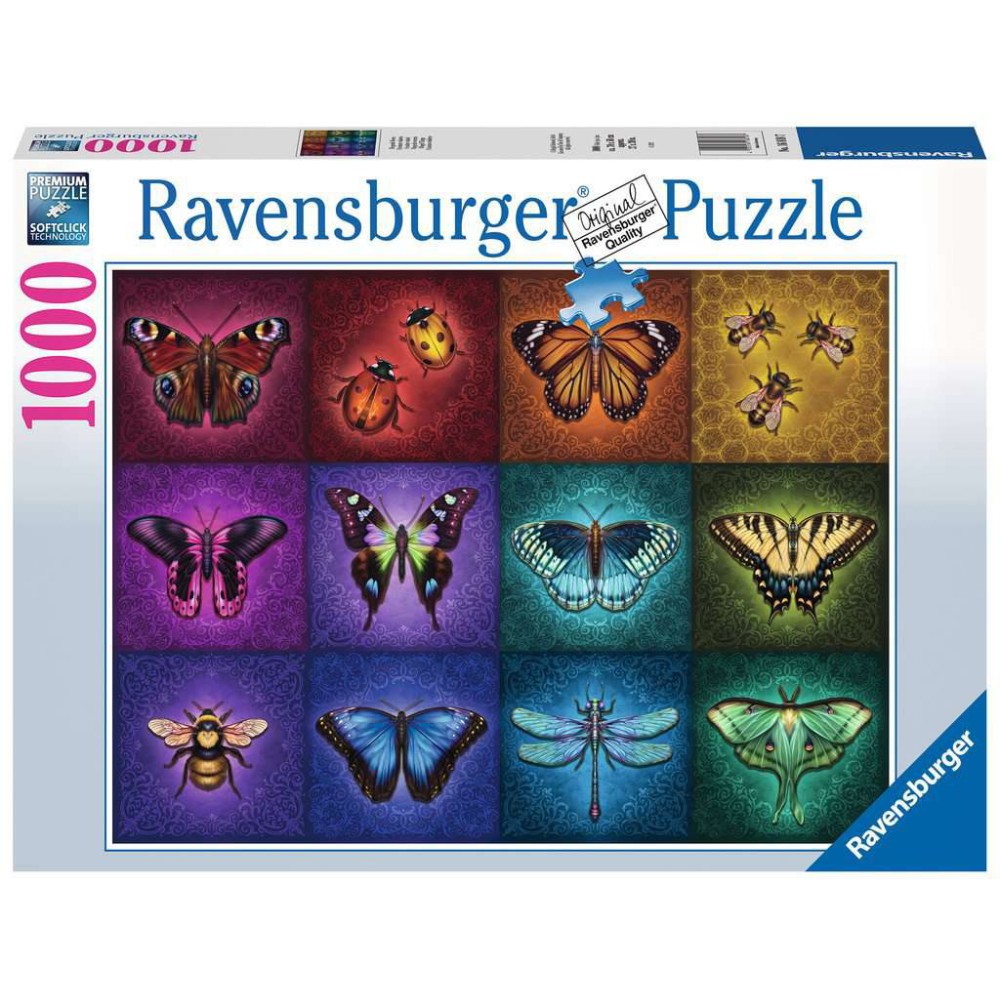 Ravensburger - Puzzle Piękne skrzydlate owady 1000 elem. 168187
