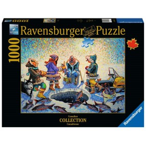 Ravensburger - Puzzle Łowienie pod lodem 1000 elem. 168316