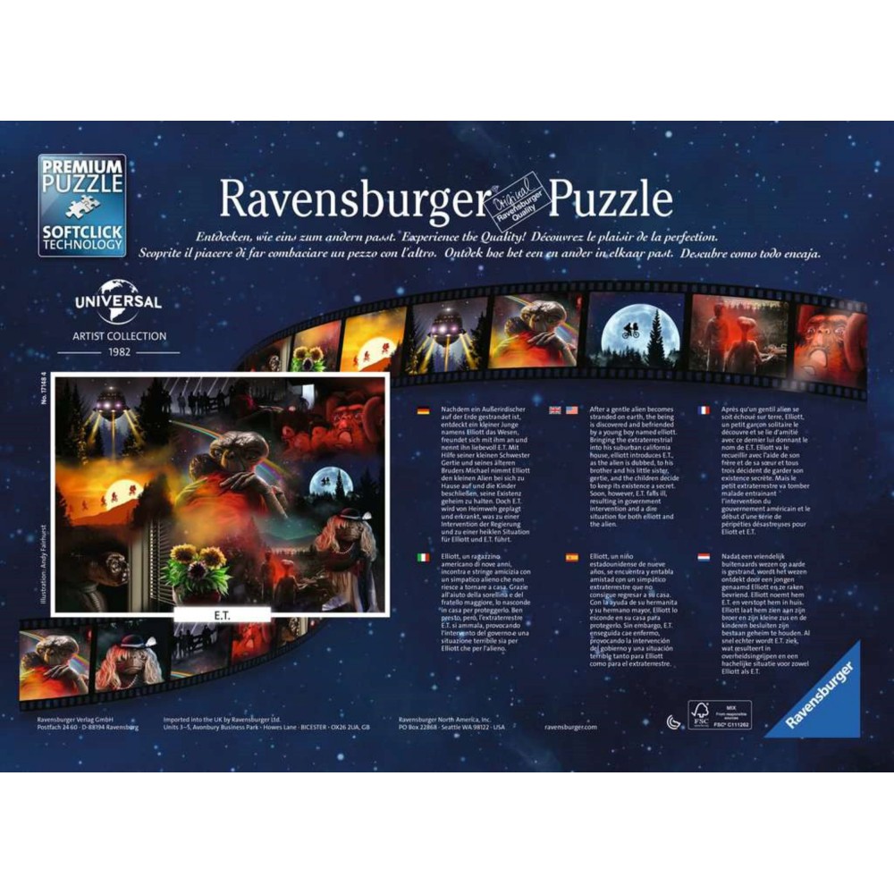 Ravensburger - Puzzle Universal E.T. 1000 elem. 171484