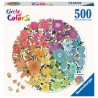 Ravensburger - Puzzle Paleta kolorów Kwiaty 500 elem. 171675