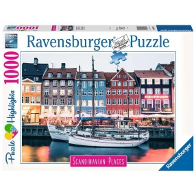 Ravensburger - Puzzle Skandynawskie Miasto Kopenhaga 1000 elem. 167395