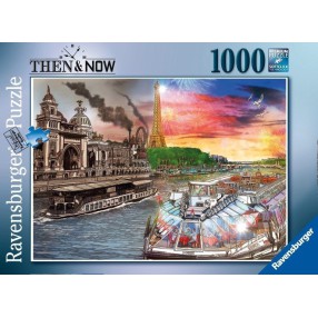 Ravensburger - Puzzle Then&Now Paryż 1000 elem. 165711
