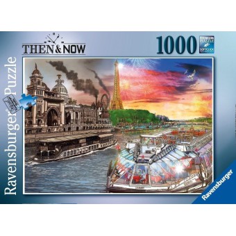 Ravensburger - Puzzle Then&Now Paryż 1000 elem. 165711