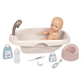 Smoby Baby Nurse - Zestaw do kąpieli Wanienka z nocnikiem i akcesoriami 220366