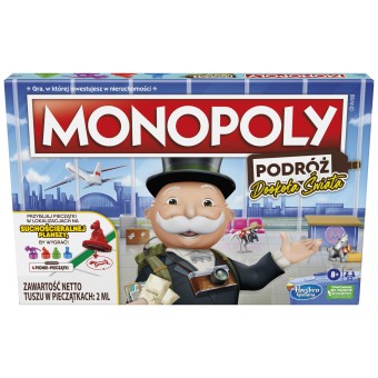 Hasbro - Gra Monopoly Podróż dookoła Świata Polska Wersja F4007