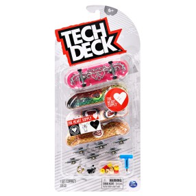 Tech Deck - Zestaw Deskorolka Fingerboard The Heart Supply 4-pak 20136680