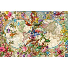Ravensburger - Puzzle Flora i Fauna. Mapa Świata 3000 elem. 171170