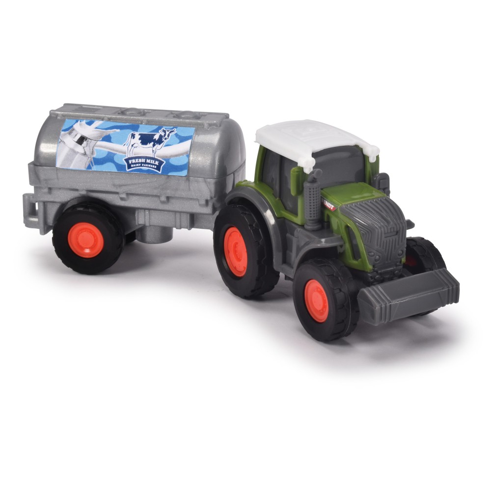 Dickie Farm - Pojazd rolniczy Traktor + cystrena na mleko 3732002 A